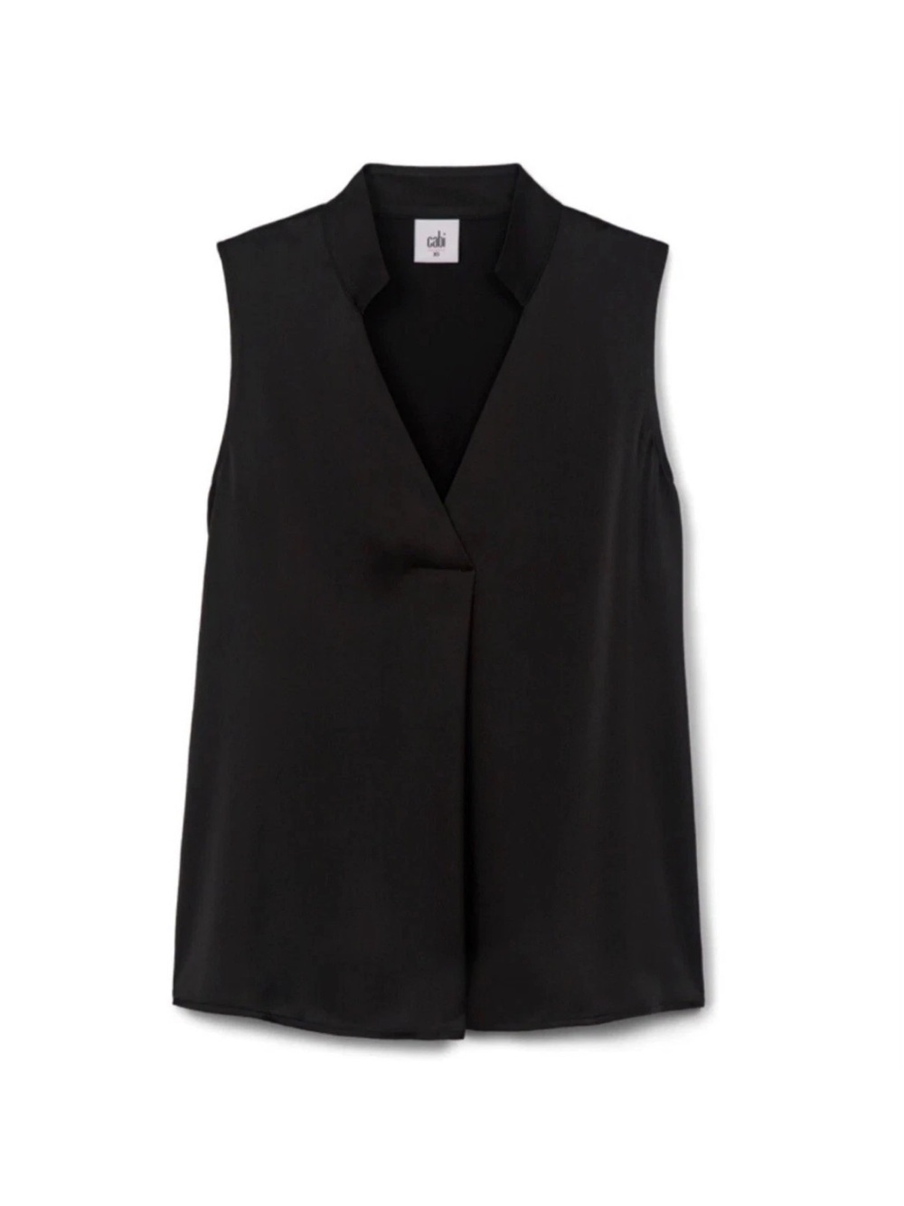 CAbi Black Sleeveless V-Neck Epitome Top